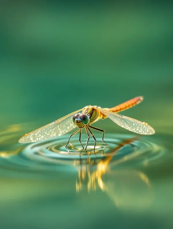 蜻蜓点水